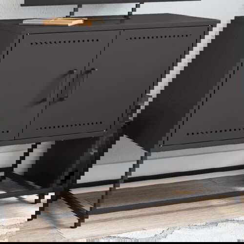 Furnova TV omarica črna 68,5x39x60,5 cm jeklo, (21924485) Slike