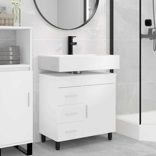  Toaletna jedinica Bijela 60 x 35 x 60 cm Konstruirano drvo Cijene