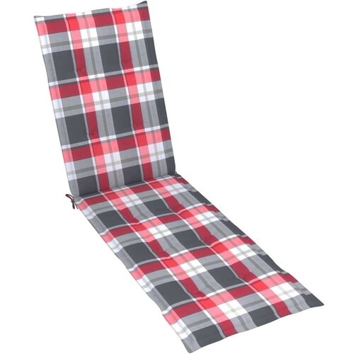  Jastuk za ležaljku crveni karirani (75 + 105) x 50 x 3 cm Cijene