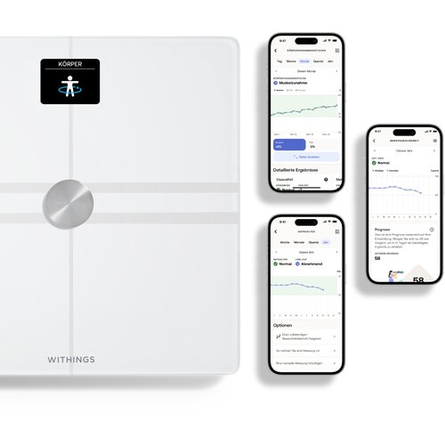 Withings WBS12-Bijela-All-Inter tijelo 760-10105 Comp WLAN vage, bijela Slike
