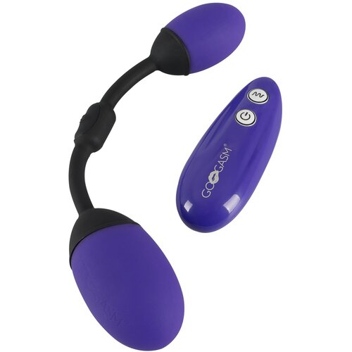 GoGasm Vibrating Pussy & Ass Balls Purple Cene