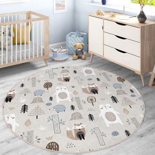 Mila Home Periv dječji tepih &amp;oslash;100 cm Forest Friends &amp;ndash; Slike