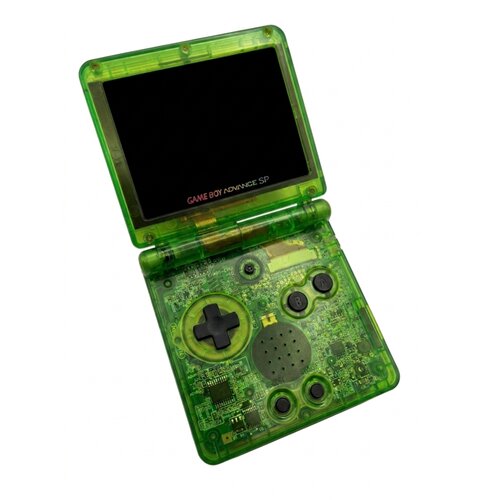  Obnovljen Nintendo Game Boy Advance SP IPS V4 novo prozorno-zeleno ohi&scaron;je + 2 leti garancije Cene