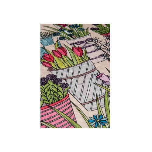  Flowerpot djt multicolor bathmat set (2 pieces) Cene