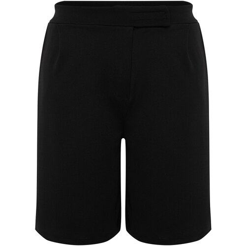 Trendyol Curve Black Pleat Detailed Shorts & Bermuda Cene