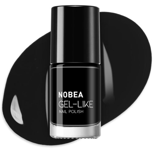 NOBEA Day-to-Day Gel-like Nail Polish lak za nokte s gel efektom nijansa Black sapphire #N22 6 ml Slike