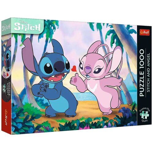 Trefl Stitch i Angel na plaži, premium plus puzzle od 1000 dijelova - Cijene