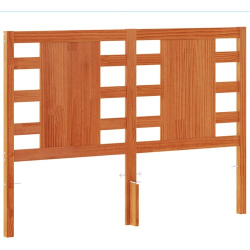 Maison Chic vzglavna omarica - nočna omarica - posteljna omarica voščeno rjava 135 cm trdna borovina, (21710969) Cene