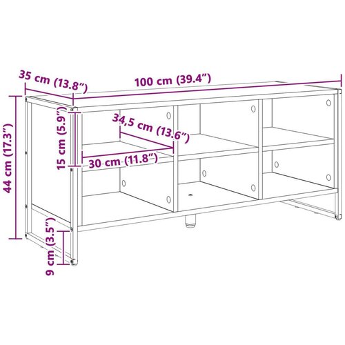  Ormar za cipele Siva Sonoma 60 x 35 x 44 cm Konstruirano drvo Slike