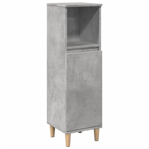 Maison Chic Kopalniška omarica - Kopalniški kabinet betonsko siva 30x30x100 cm inženirski les, (21794953) Cene