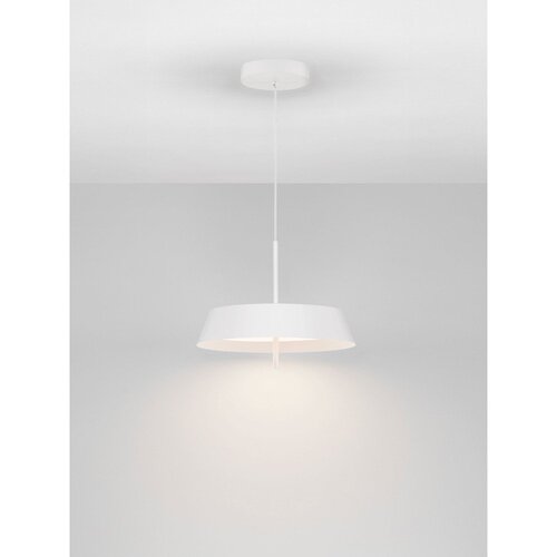 Nova Luce Bela aluminijasta LED zatemnitvena viseča svetilka &amp;oslash; 45 cm Velio &amp;ndash; Slike