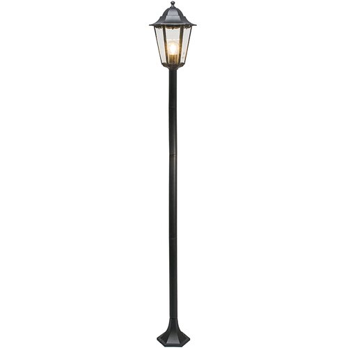 QAZQA Klasična stoječa zunanja svetilka črna 170 cm IP44 - New Orleans Cene