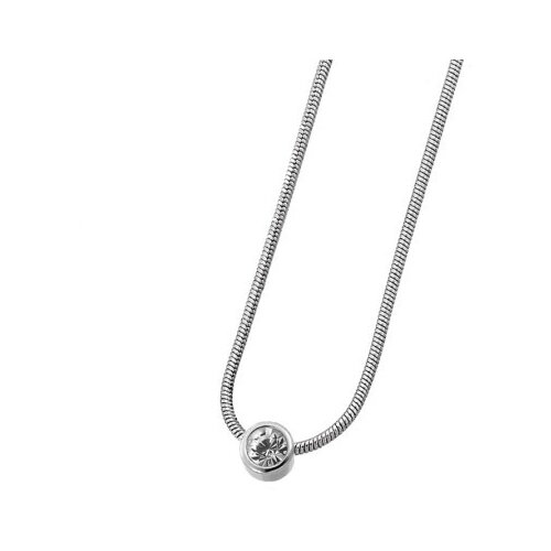  Ženski oliver weber single crystal lančić sa swarovski belim kristalnim priveskom ( 11056r ) Cene