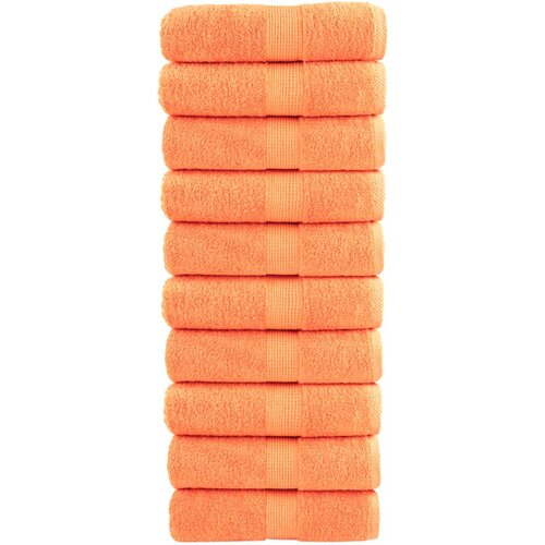 vidaXL Premium brisače za goste SOLUND 10 kosov oranžne 30x50 cm 600 g/m&sup2;, (5000307711) Cene
