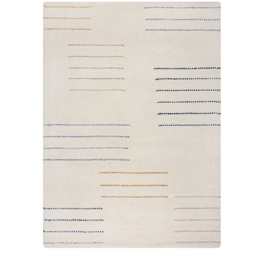 Flair Rugs Kremno bela ročno tkana volnena preproga 160x230 cm Dottie Geometric – Cene