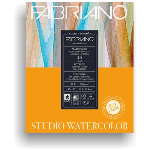Fabriano Blok Studio Watercolor 20,3X25,4 300G 12L 19123001 Cene
