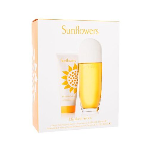 Elizabeth Arden Sunflowers darilni set toaletna voda 100 ml + mleko za telo 100 ml za ženske Slike