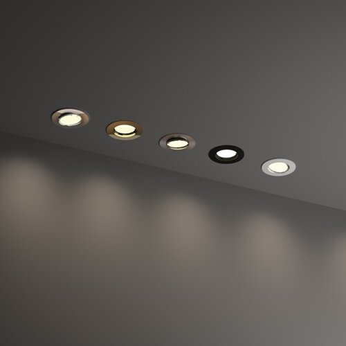 Ideal Lux - Ugradna svetiljka SWING 1xGU10/28W/230V prečnika 8,2 cm sjajni hrom Slike