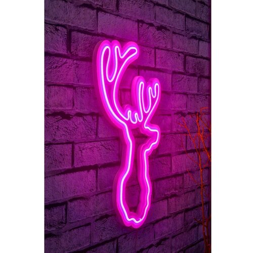 Wallity Dekorativna LED rasveta Deer, 40x40x2cm, Roze Cene