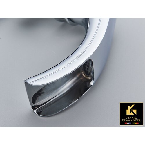Kranig Kraanwerk stoječa kopalna pipa | elegantna kopalnica | herjan | črna | chrome | brušeno nerjaveče jeklo, (21670330) Cene
