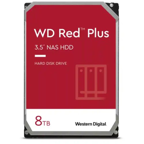Hard disk 8TB Western Digital 256MB WD80EFPX Red Plus Cene