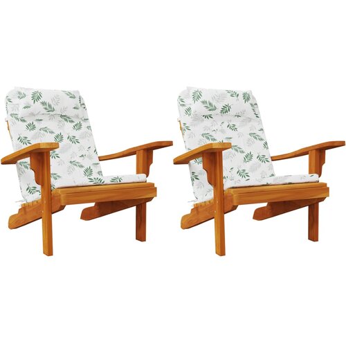  Jastuci za stolicu Adirondack 2 kom uzorak li&amp;scaron;ća tkanina Oxford Slike