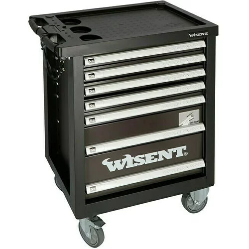 WISENT Delovni voziček z orodjem Wisent WW 5000 (69-delni set orodja, 7 predalov)