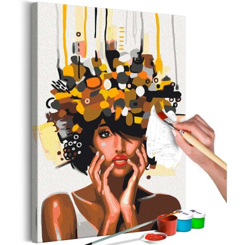  Slika za samostalno slikanje - Golden Head 40x60 Slike