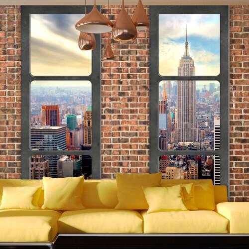  Samoljepljiva foto tapeta - The view from the window: New York 343x245 Slike