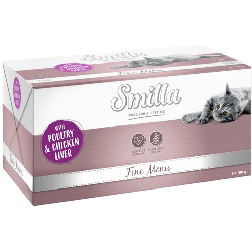 Smilla Fine Menu 8 x 100 g - Perutnina & pi&scaron;čančja jetra Cijene