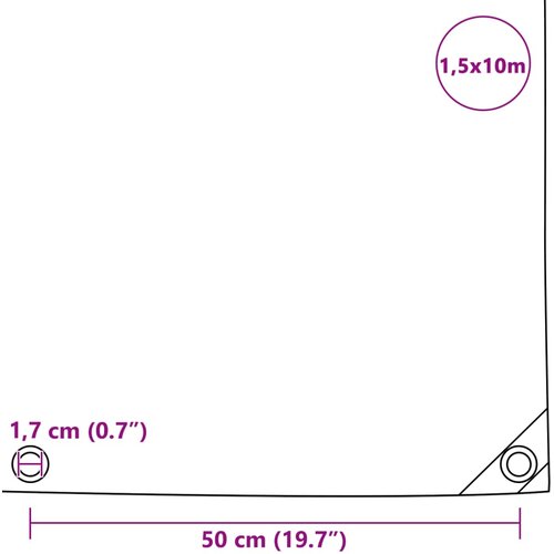 650 g/m&amp;sup2; 1,5 x 10 m zelena Slike
