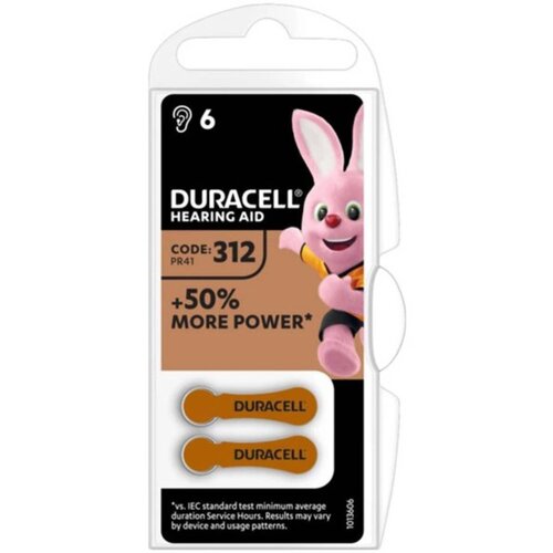 Duracell Hearing Aid 312 1,45V baterija za slusni aparat PAK6 Cene