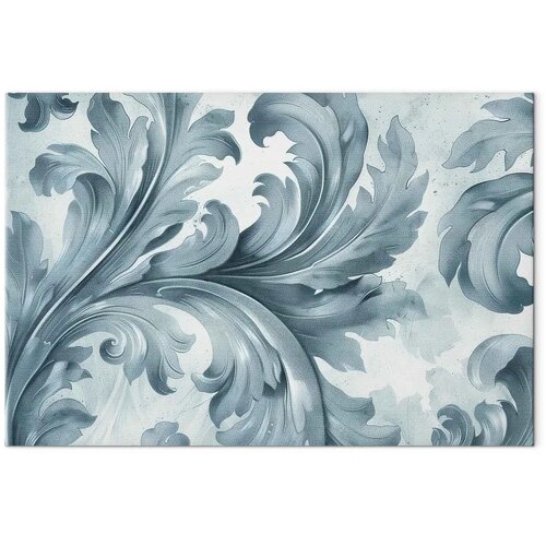  Slika - Stone Baroque Ornaments in Light Shades of Gray-Blue 30x20 Akustična Cene