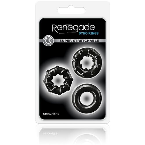 Ns Novelties Renegade Dyno Rings Black Cene