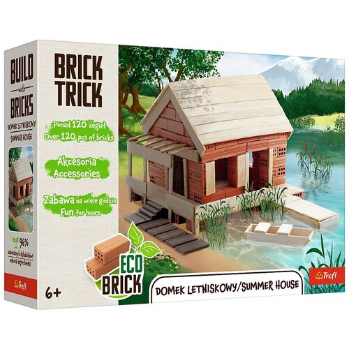 Trefl Brick Trick gradimo od cigle: Ljetna kuća građevinska igra s 120 dijelova - Slike