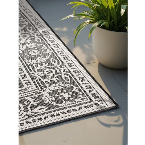 NORTHRUGS Crno-bijeli unutarnji i vanjski tepih 120x170 cm Duet Kona &amp;ndash; Slike
