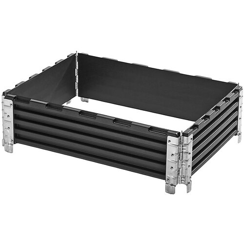 Ratioform natični okvir iz umetne mase, de 2 kosa, za paleto 800 x 600 mm, diagonalno zložljivo, s 4 tečaji, od 5 de Slike