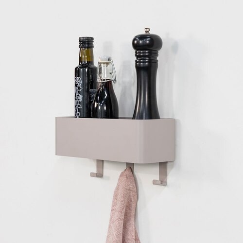 Spinder Design Svetlo siva jeklena stenska kopalni&amp;scaron;ka polica Multi &amp;ndash; Slike