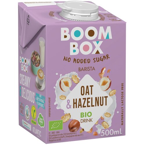 Boom Box Ovseni napitak Bio Le&amp;scaron;nik, 500ml Slike