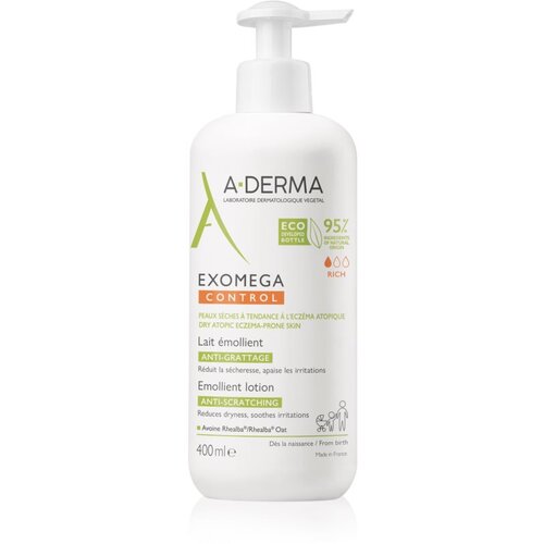 A-derma Exomega Control Emollient Lotion losjon za telo 400 ml unisex Slike