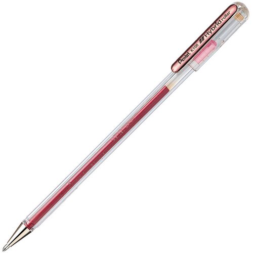 Pentel Gel roler pisalo Metallic Hybrid Grip, 0.8 mm, rdeče Cene
