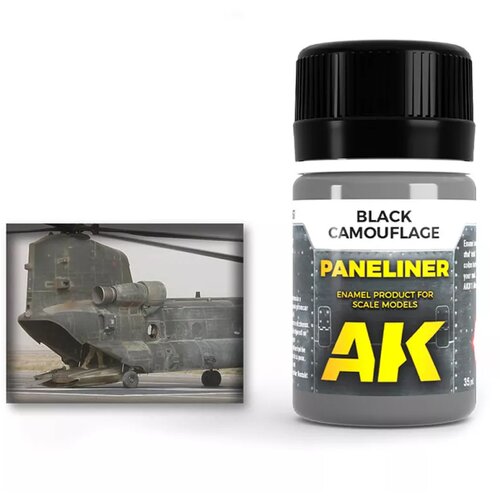 AK Interactive Paneliner for black camouflage Cene