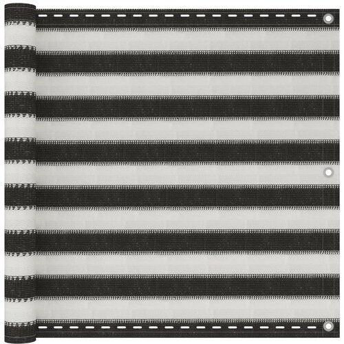 Furnova Balkonsko platno HDPE 90x500 cm antracitno in belo, (21918714) Cene