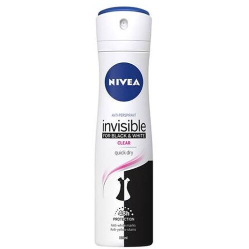 Nivea Dezodorans Invisible for Black &amp;amp; White Clear 150 ml Slike