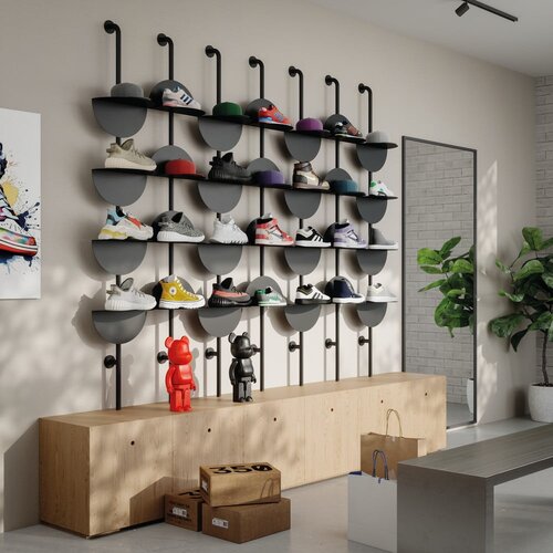 Umbra Črn kovinski sistem modularnih polic 27x203,5 cm Solis &amp;ndash; Slike