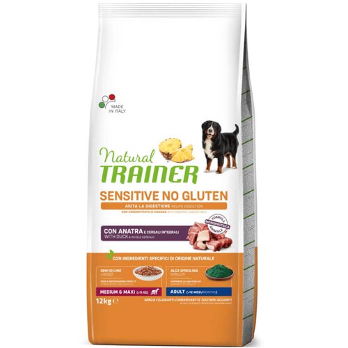 Natural Trainer Sensitive No Gluten Adult Medium/Maxi - raca 2 x 12 kg Cene
