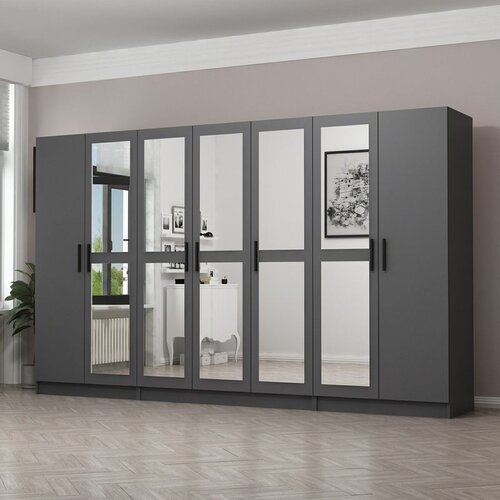 Hanah home kale - 5096 anthracite wardrobe Cene