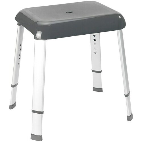 Wenko Stolica za kupaonicu Secura Premium (Podešavanje po visini: 42 cm - 52 cm, Opteretivost: 130 kg, Antracit) Cijene