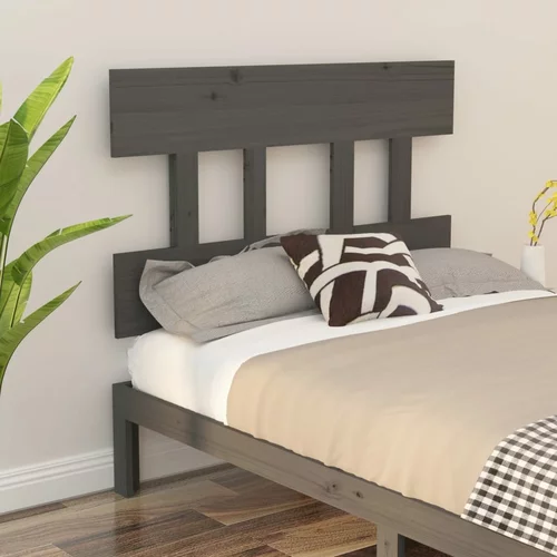  Uzglavlje za krevet sivo 78,5 x 3 x 81 cm od masivne borovine
