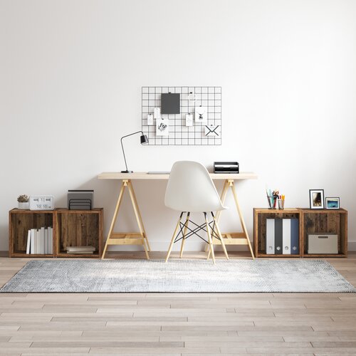 vidaXL Kabineti za televizorje 4 kosi Stari les 37x35x37 cm Obdelan les Cene